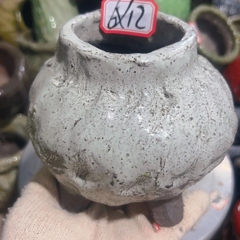 粗陶花盆手工花盆制作