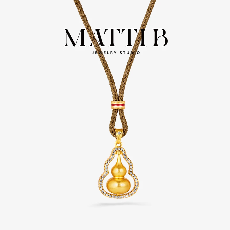 铜合金项链 古法高端轻奢高品质网红同款小众葫芦女士毛衣链1835