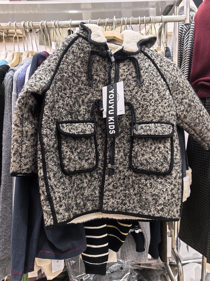 男童秋冬加绒加厚棉服羊羔绒毛中大冬装外套冬季新款保暖上衣