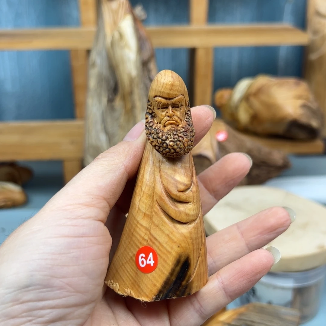 雲***天木崖柏木摆件手把件