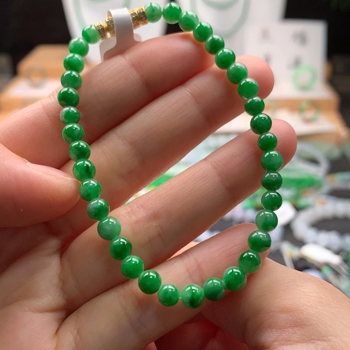 未镶嵌手串翡翠天然缅甸A货翡翠
