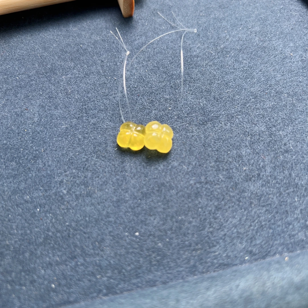 天然琥珀蜜蜡桂花配件