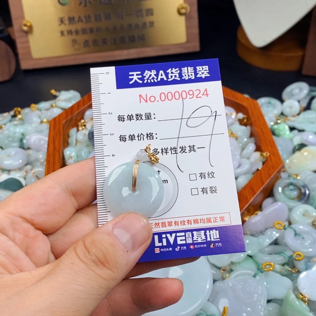 翡翠未镶嵌颈饰924