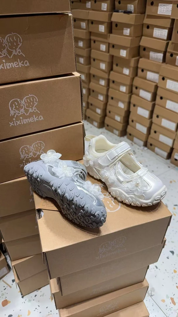 汐希麦卡韩版童鞋运动鞋珍珠鞋