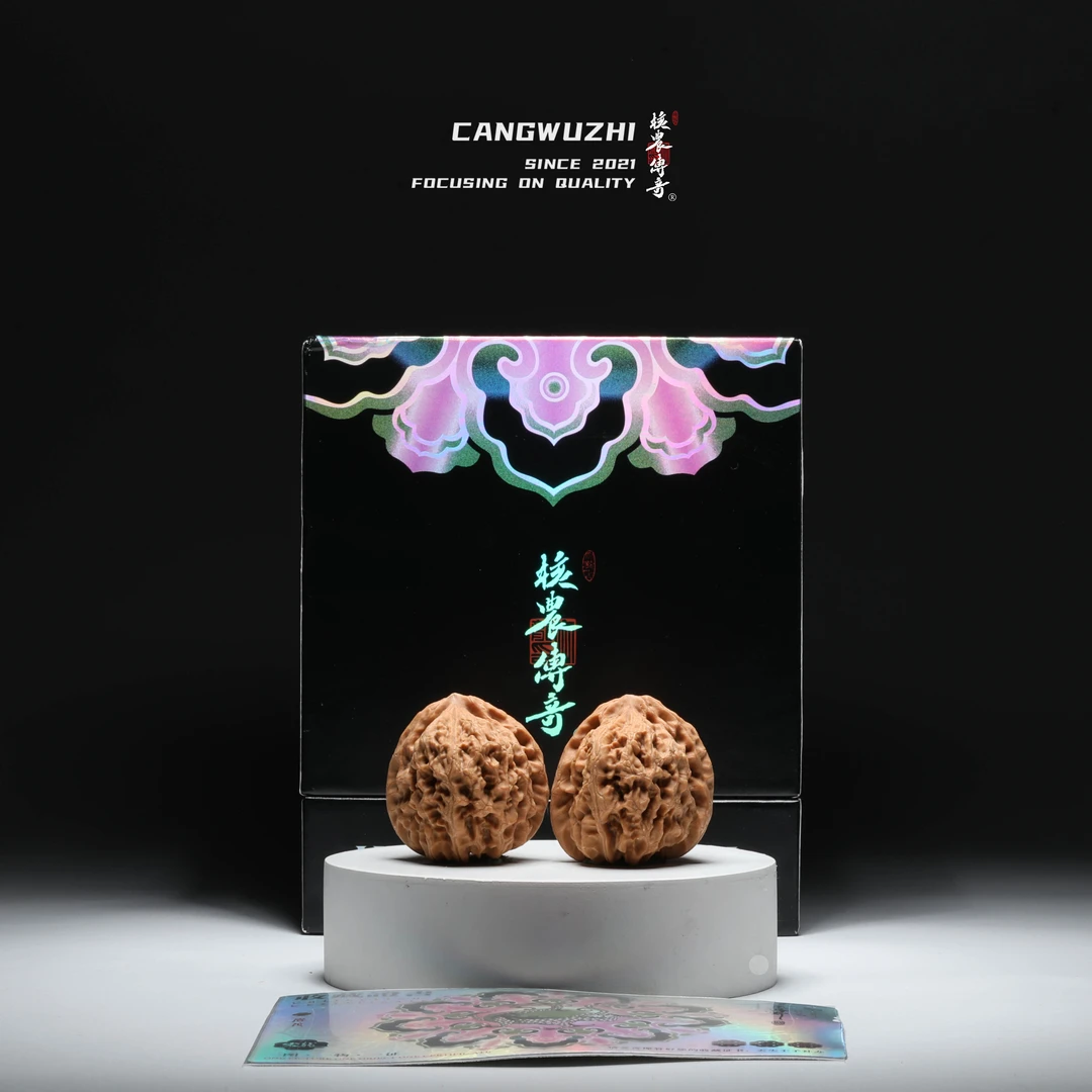 【藏物志】核农传奇 岩龙 精对 40-2-4文玩核桃