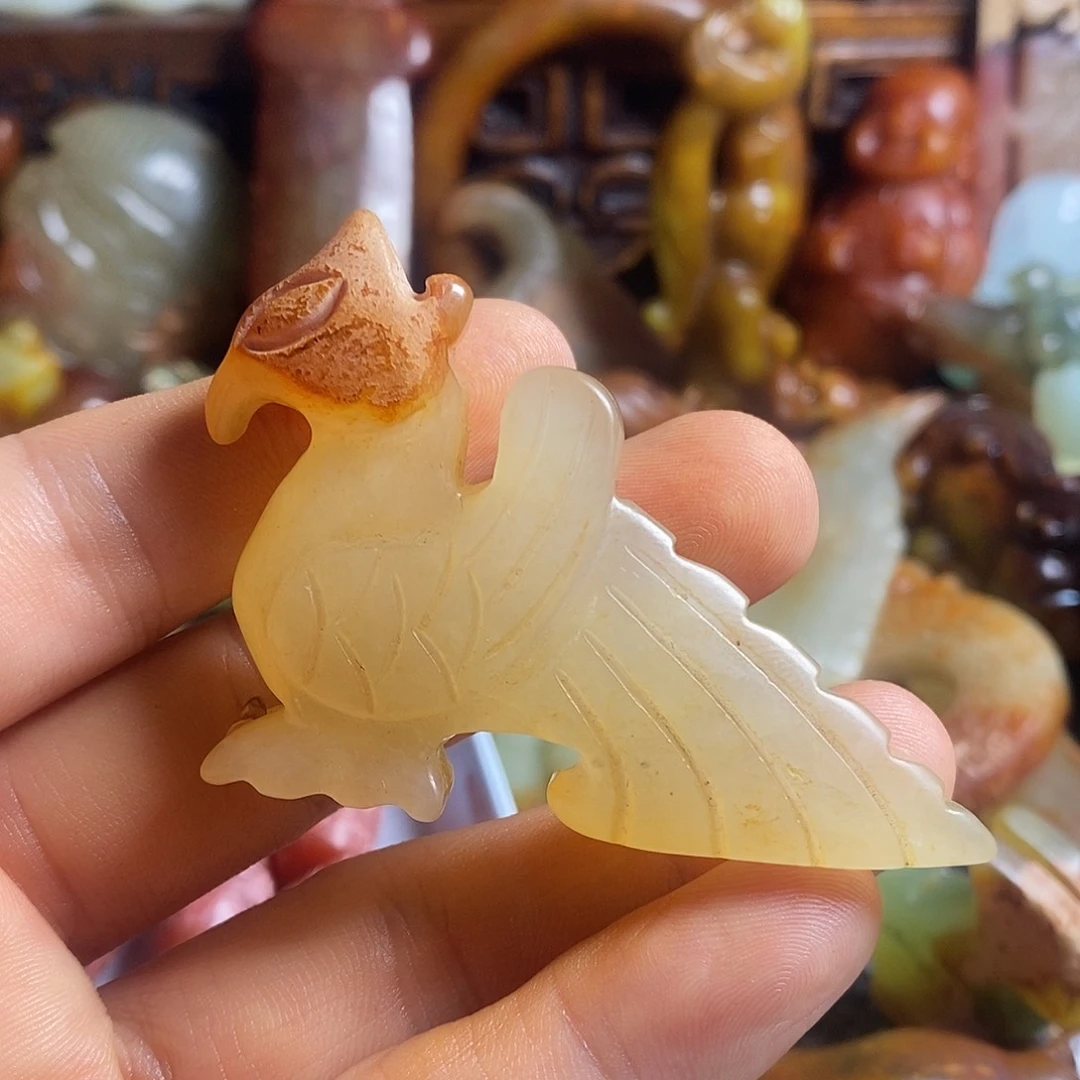 未镶嵌岫岩老玉（透闪石质玉）挂件