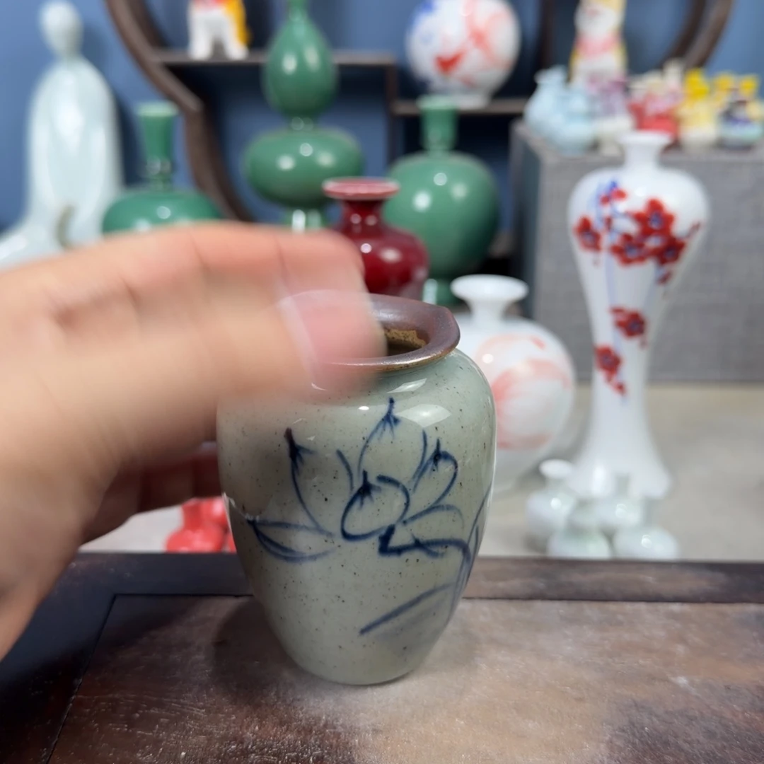 陶瓷手工小花器摆件