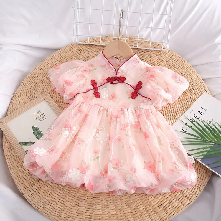 连身衣/爬服/哈衣中国风夏季女童婴幼童