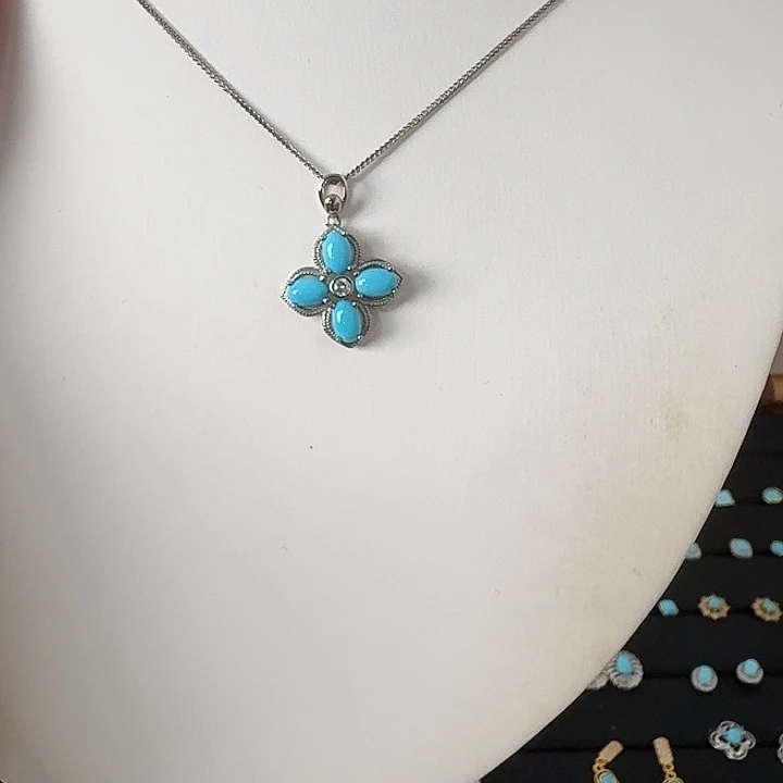 S***a绿松石未镶嵌吊坠(赠链)