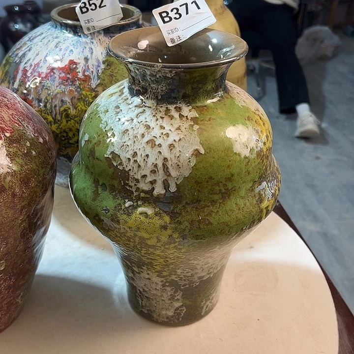 ****李白泥花瓶口8，高29，371，摆件