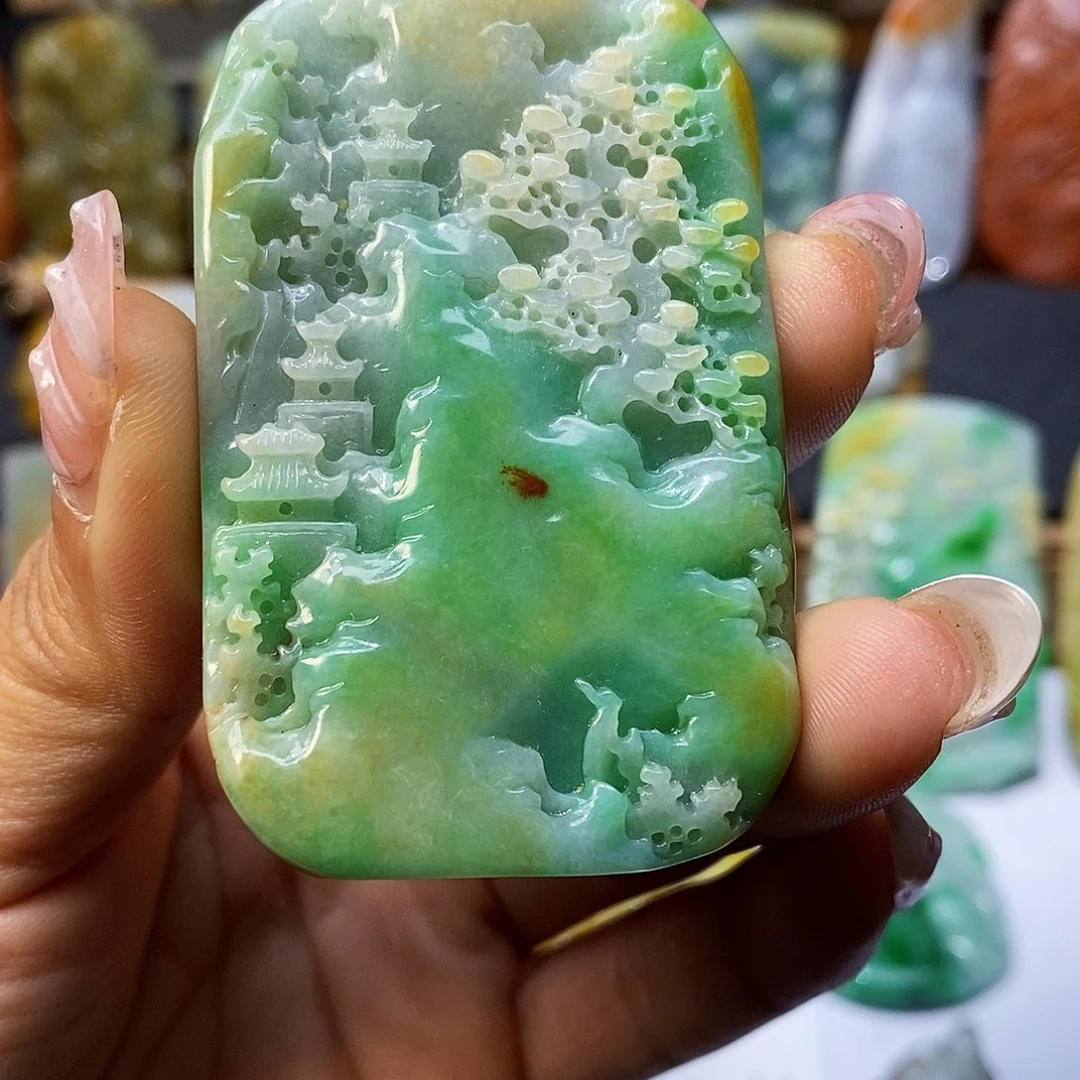 定制翡翠未镶嵌翡翠一物一证