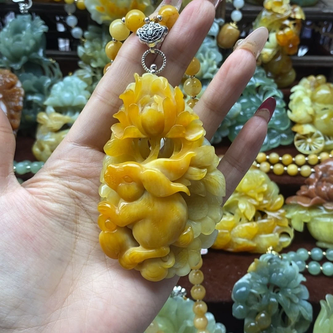 蛇纹石玉挂件未镶嵌1**a