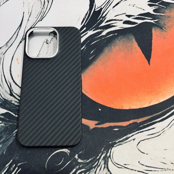 95新  瑕疵凯夫拉 1500D黑灰斜纹 半包 13Pro 磁吸 G06