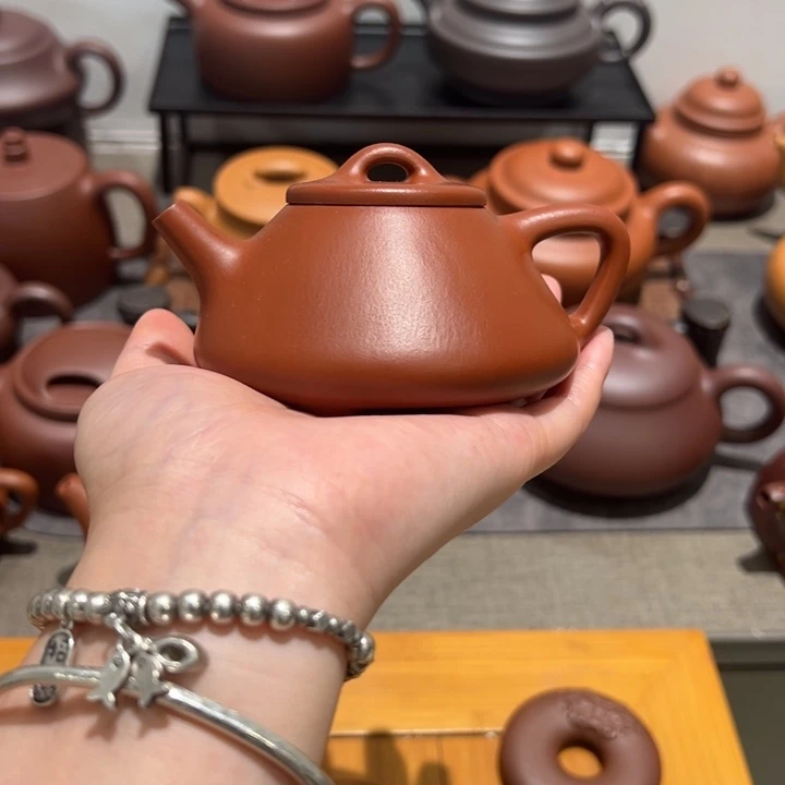 隔****茶壶紫砂宜兴紫砂壶子冶石瓢