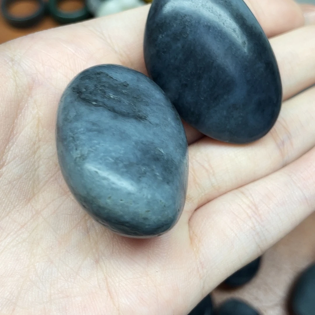 萌***串和田玉未镶嵌套链