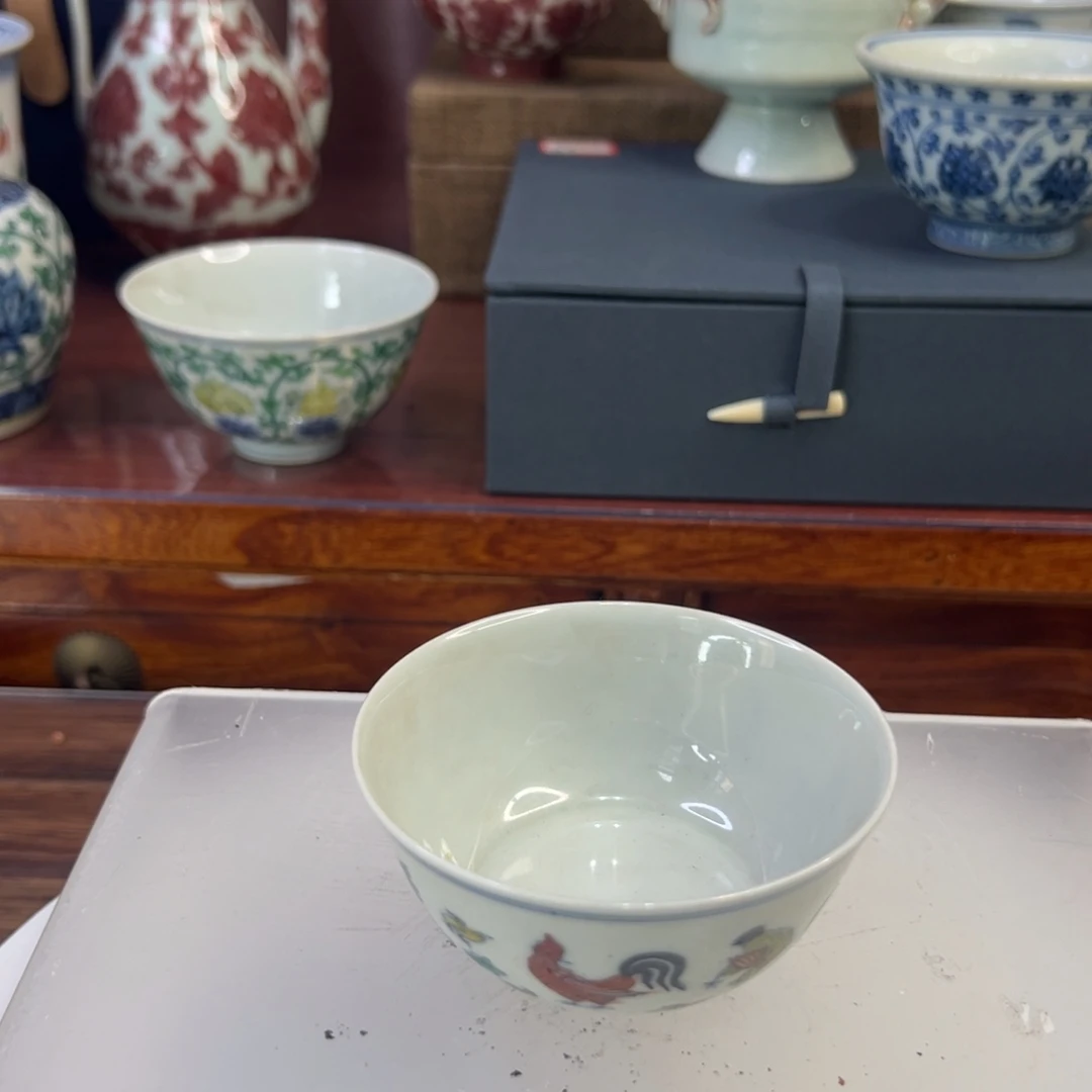 0**9斗彩鸡缸杯子