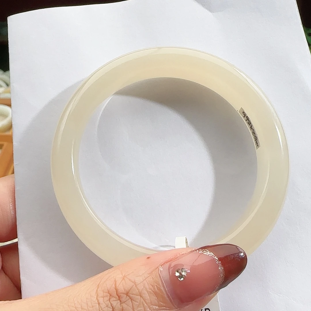 和田玉手镯未镶嵌56-57