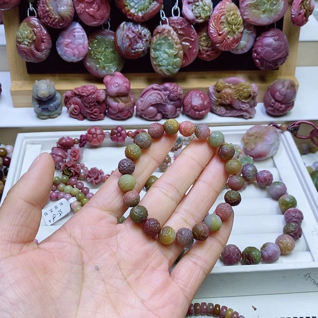 玛瑙/玉髓盐源玛瑙手串未镶嵌