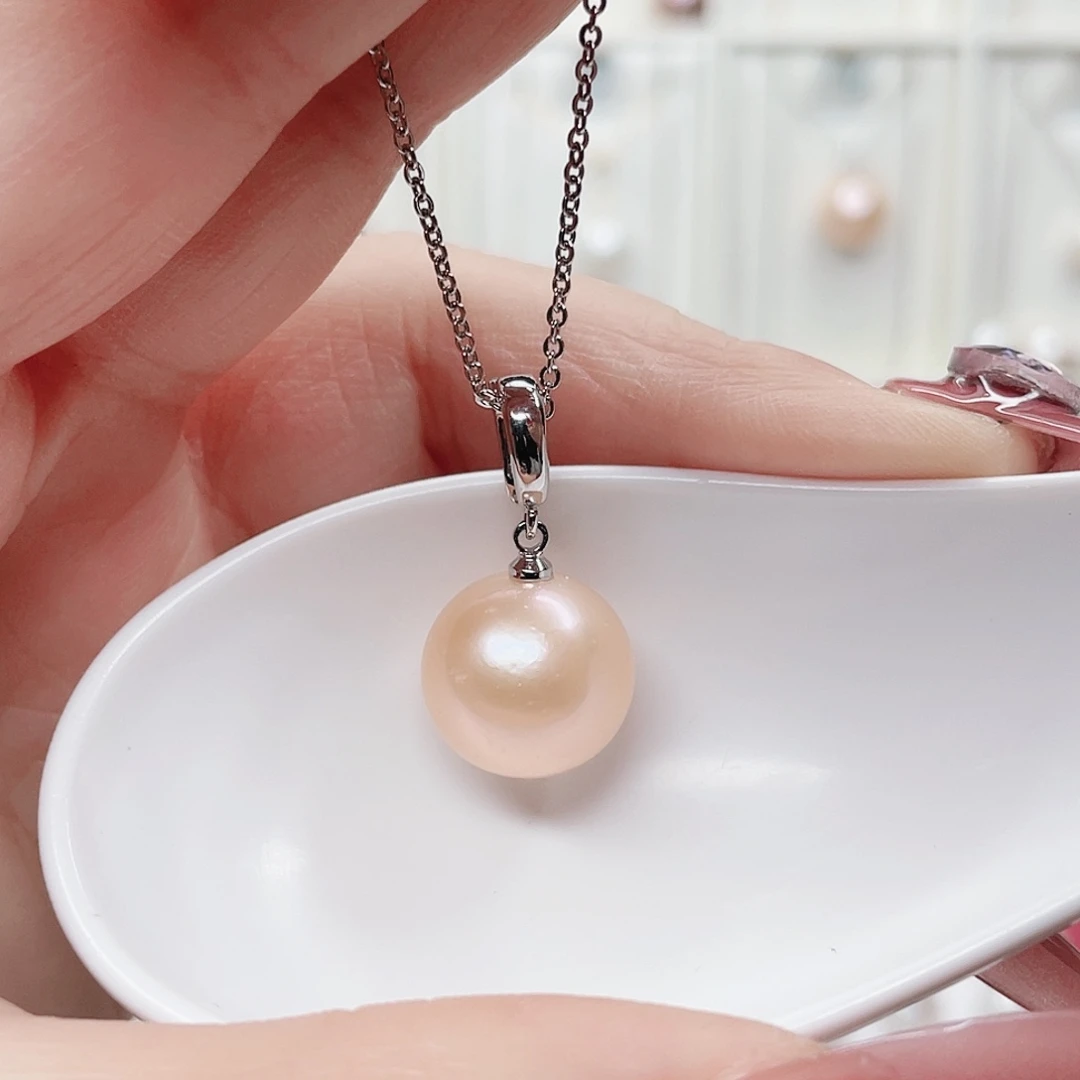 合金淡水珍珠吊坠(赠链)