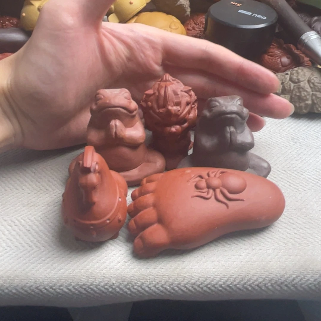 紫砂茶宠紫砂瑕疵