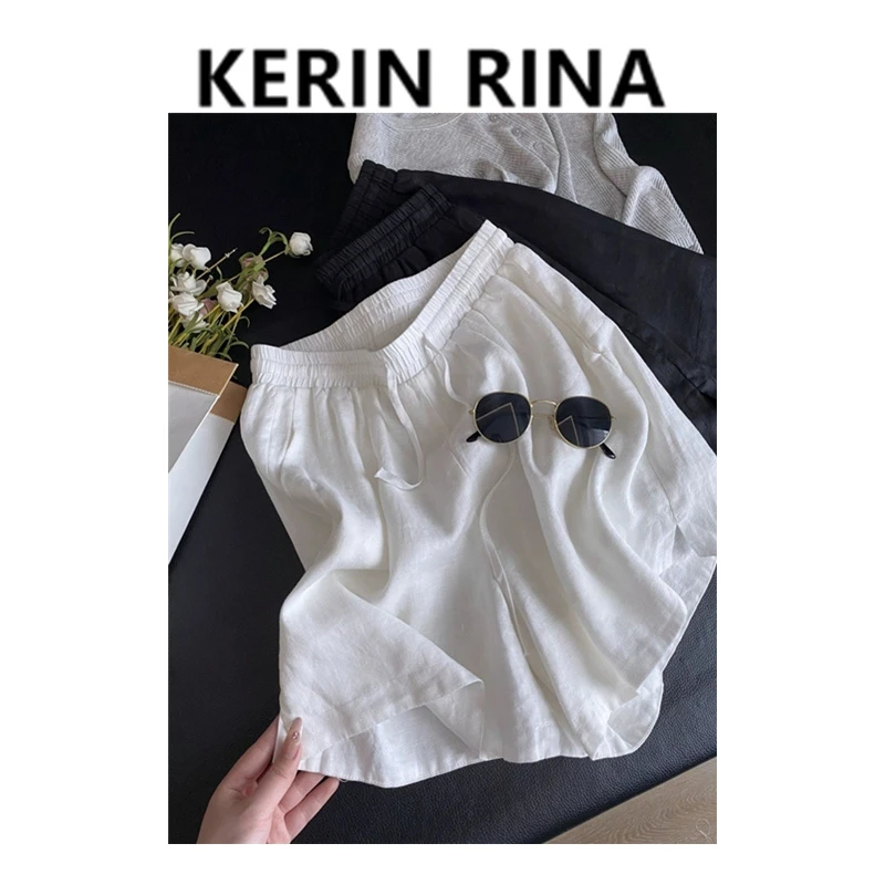 Kerin {柔纱亚麻}--品牌订单线100亚麻松紧腰头休闲裤