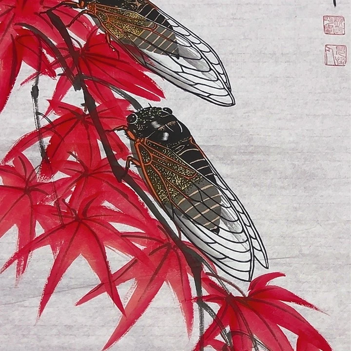 国画老师纯手绘作品