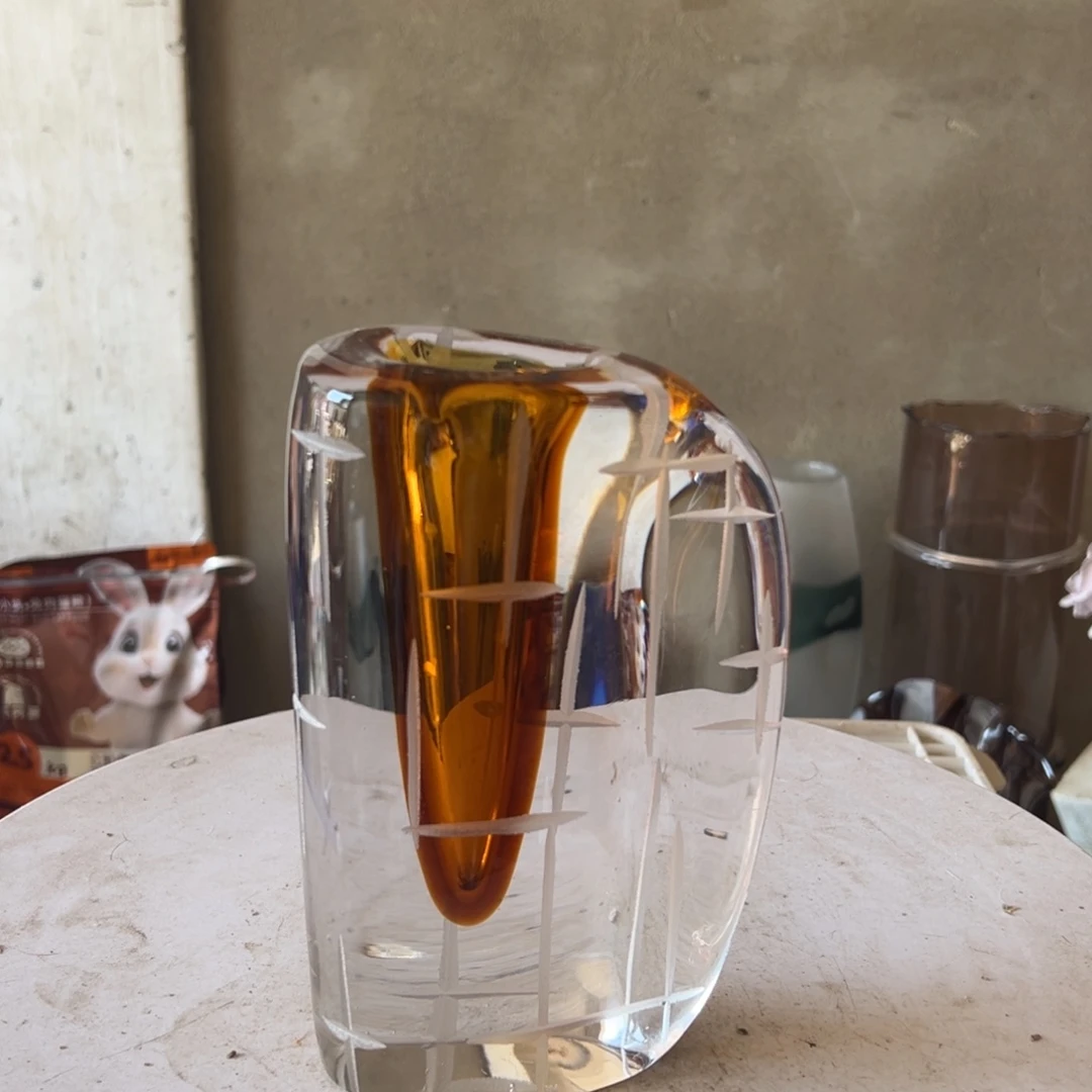 弘扬琉璃花器微瑕高度19