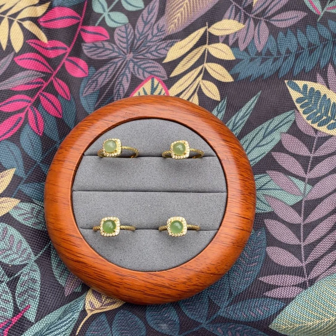 和田玉（碧玉）戒指未镶嵌13.14戒指