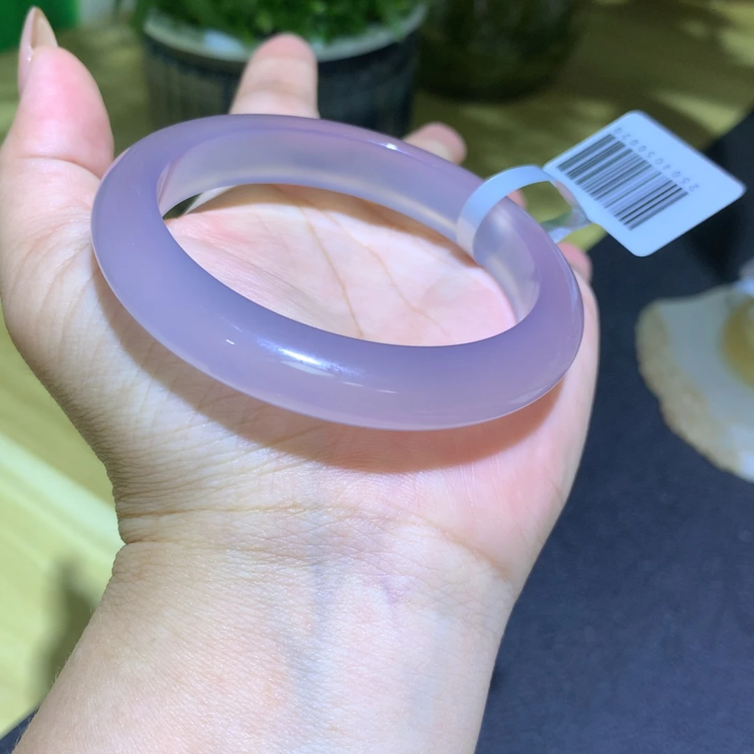 玛瑙/玉髓未镶嵌手镯紫薯冻冻