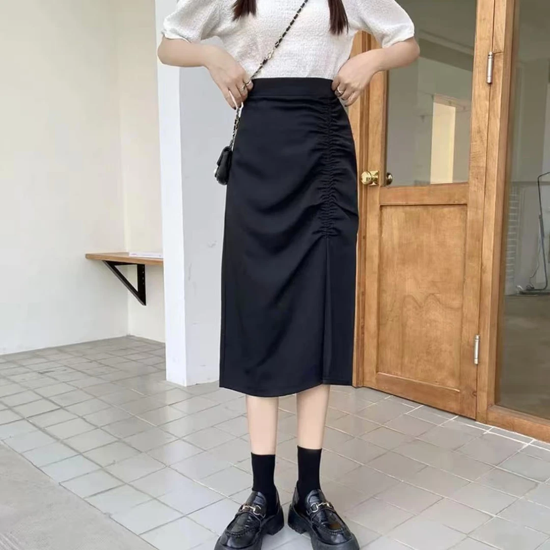 【成都•BD】NN3299-时尚女装设计感半身裙休闲宽松高腰百搭显瘦