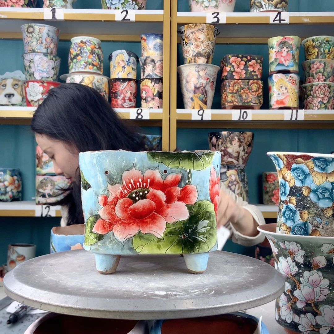 景德镇手工花盆16