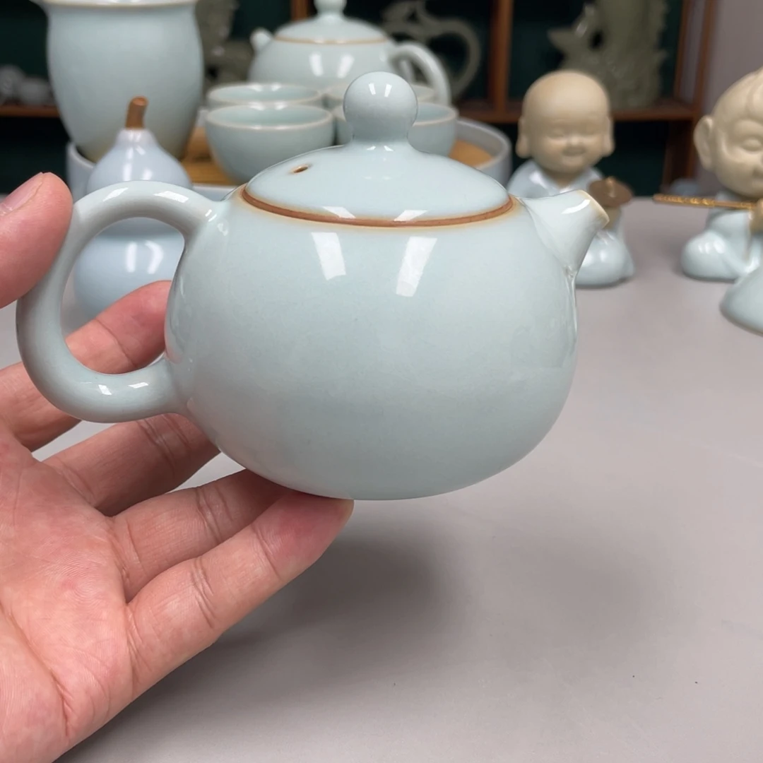 德***司杯天青色瑕张君老师西施壶