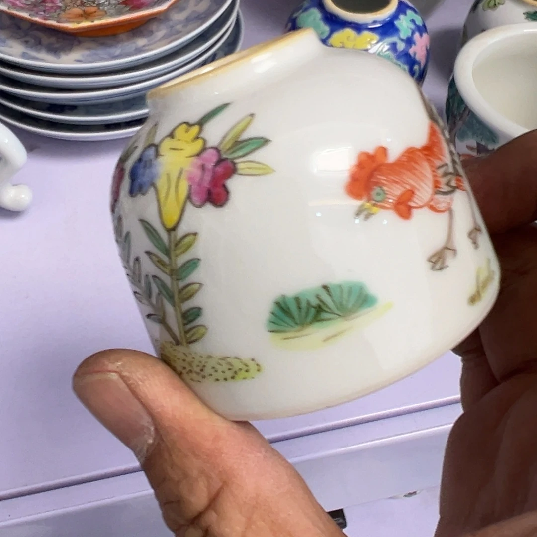 霸***道瓷片瓷器摆件清货清