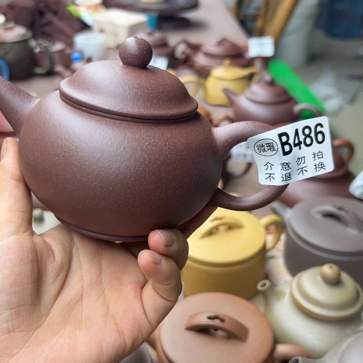 紫砂茶壶紫泥瑕疵320