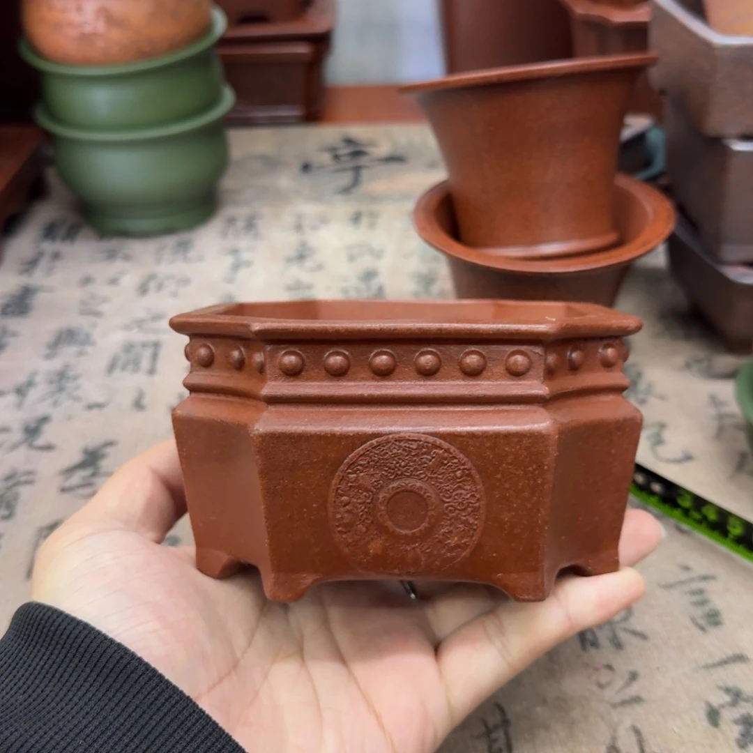 紫砂花盆宜兴紫砂正品10.5x6