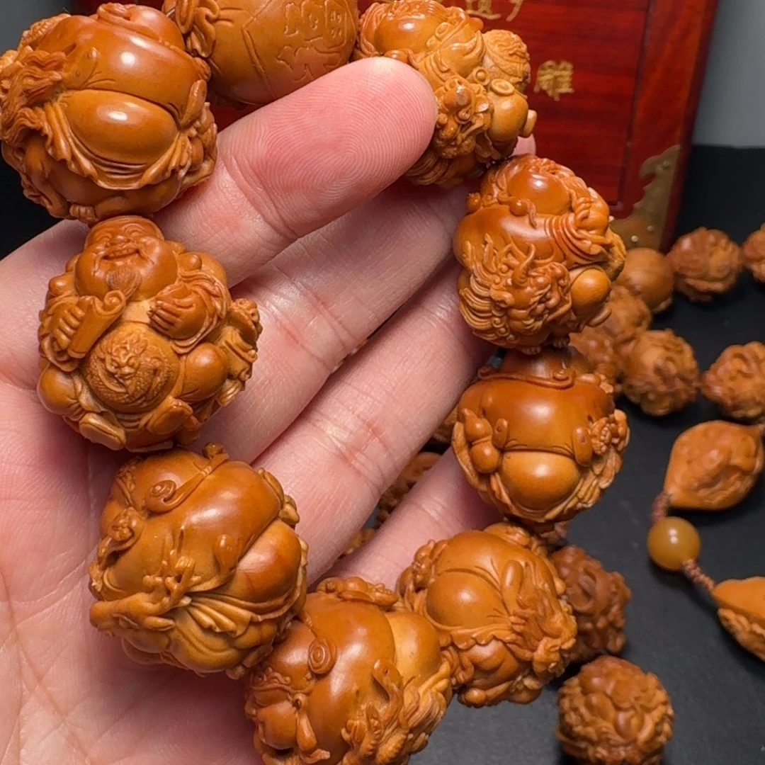 天***娇橄榄核手串/手链财神