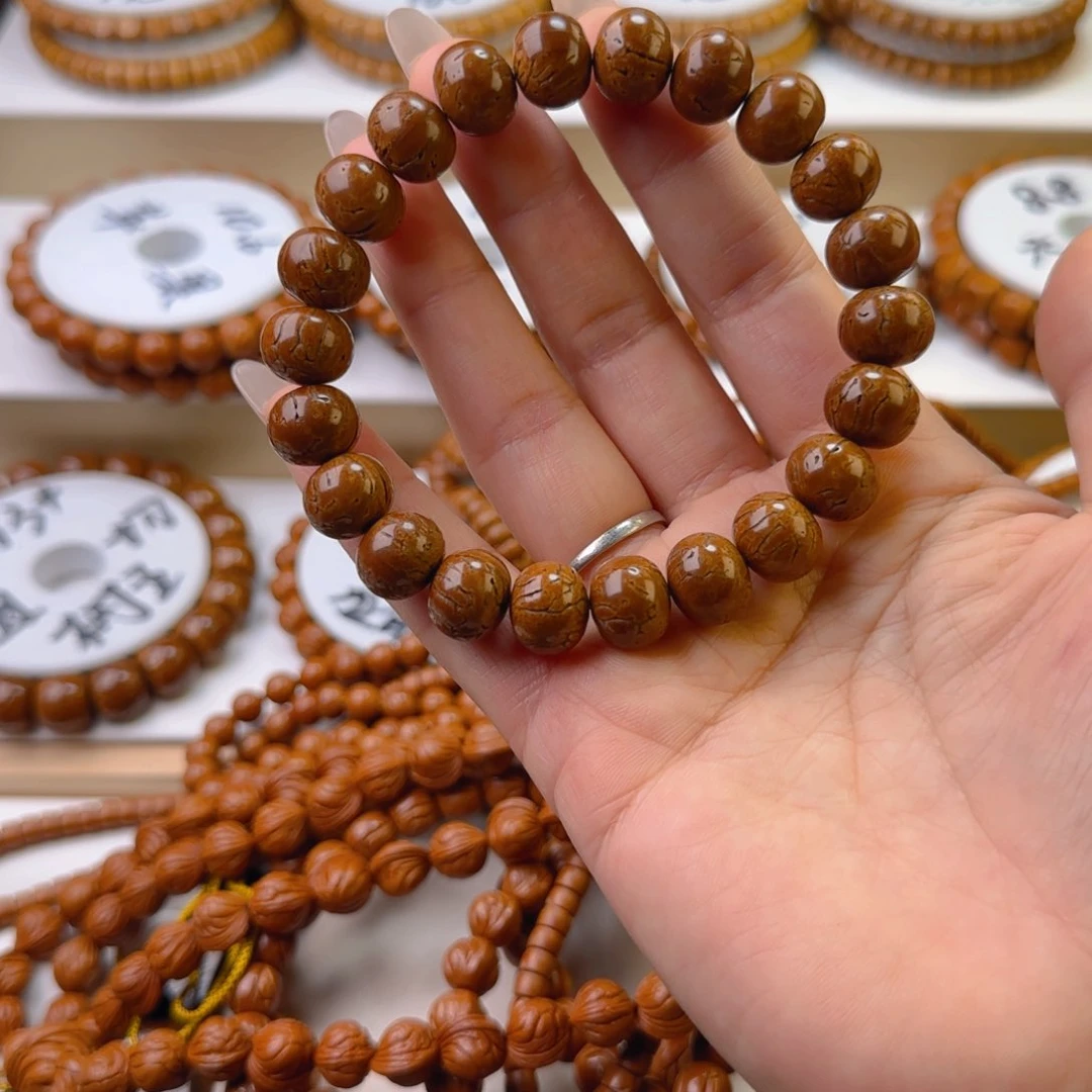 桃核手串虚****舸树王红魔算盘珠