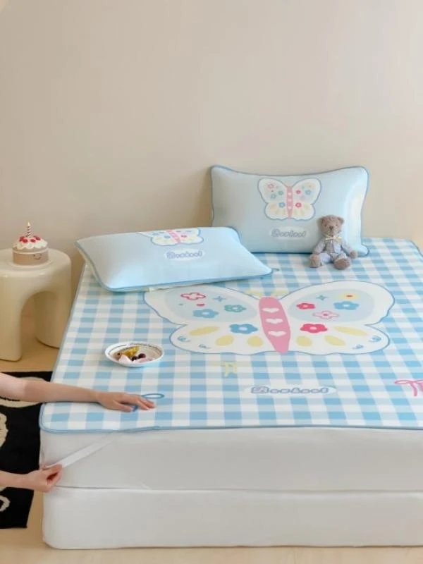 大版印花冰丝凉席空调凉席