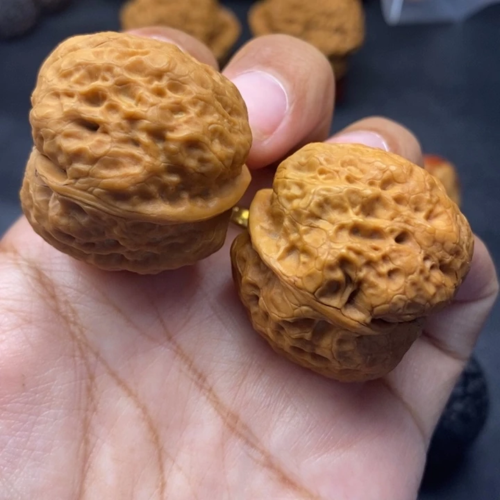 把件文玩核桃36尺舍利金蟾