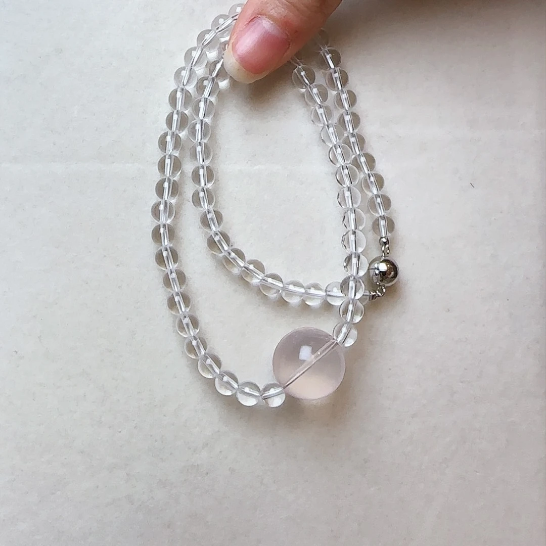 水晶颈饰未镶嵌大气上档次