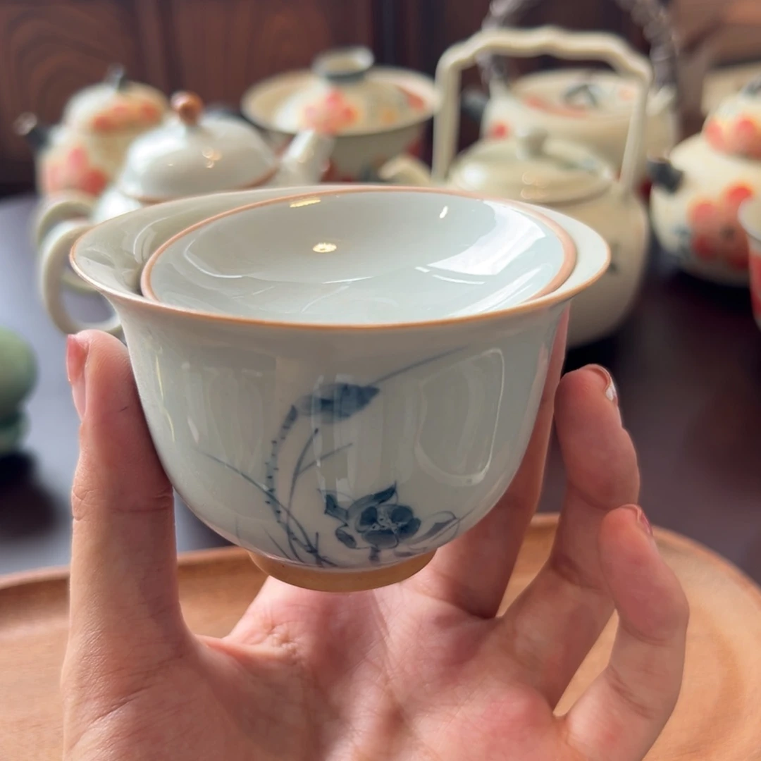手绘茶具浮力直播间临时链接