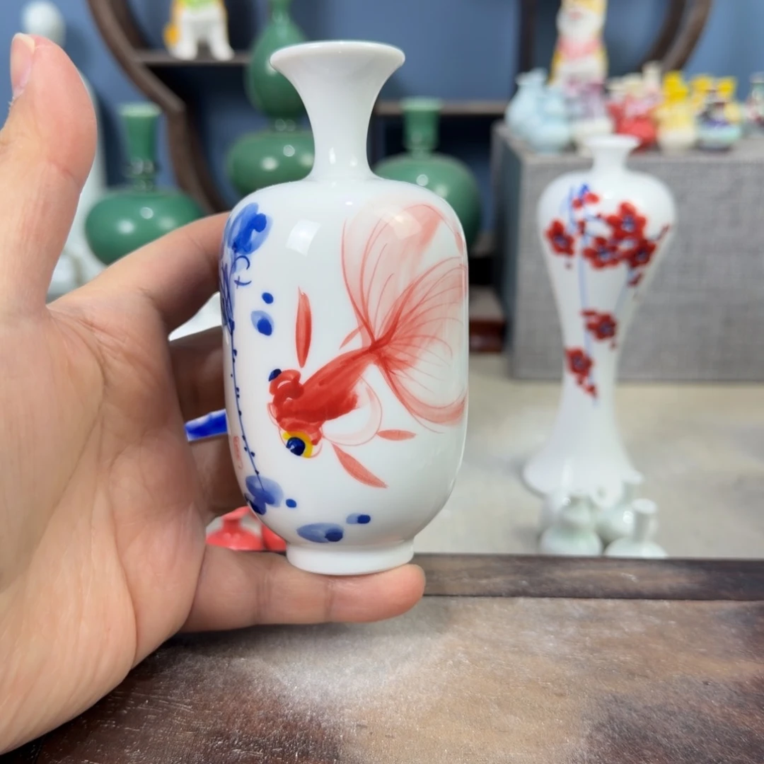 陶瓷手工小花器摆件