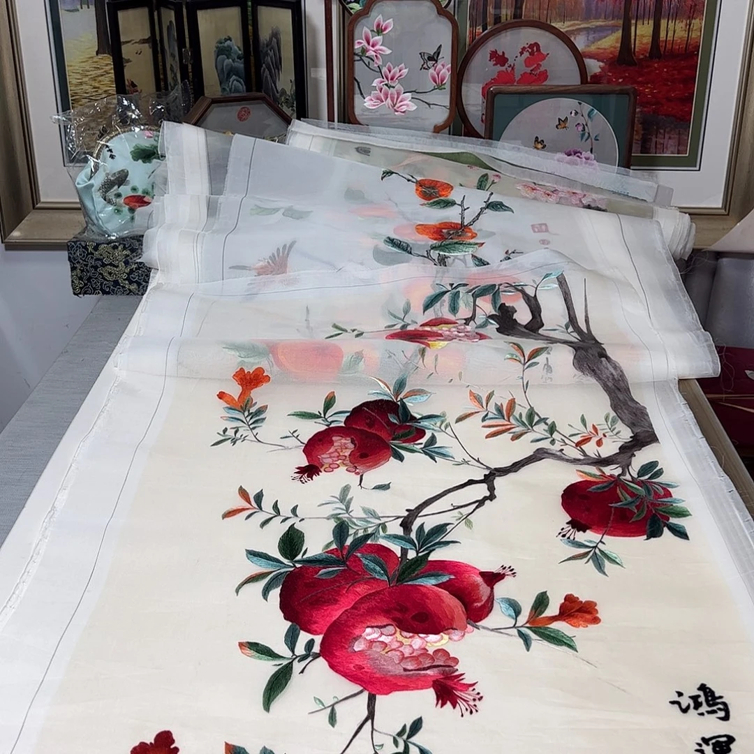 刺绣纯手工刺绣画