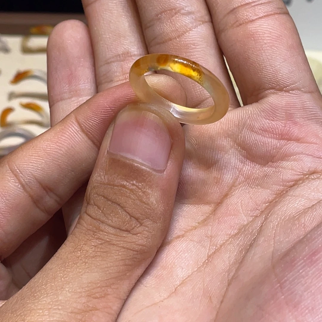 玛瑙/玉髓未镶嵌戒指294号港18 默认瑕疵