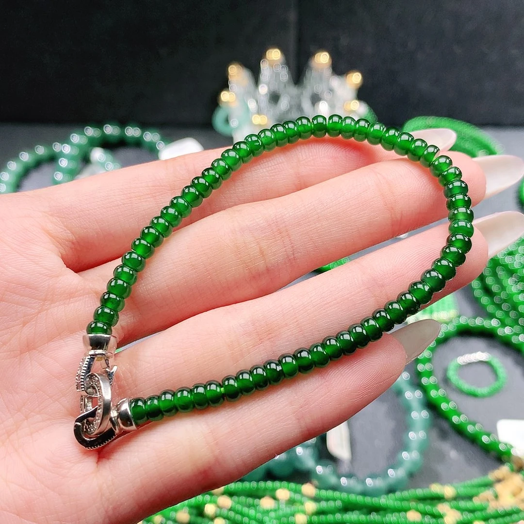 芹***@翡翠未镶嵌手链手链