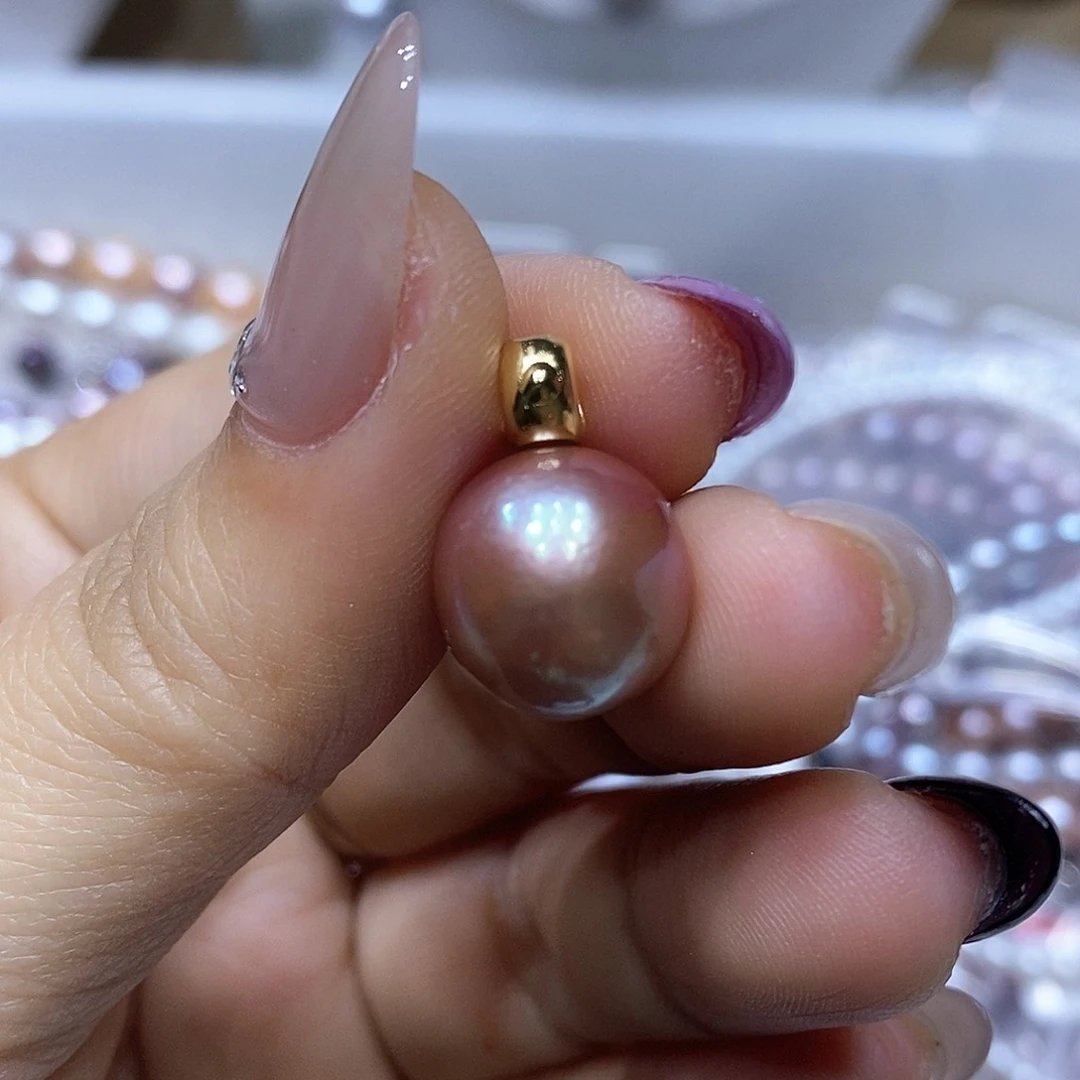 淡水珍珠吊坠未镶嵌萌*琪