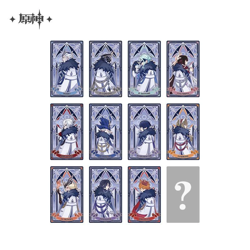 代购正版现货原神 霜痕与权焰系列吧唧徽章盲盒立牌折光牌周边