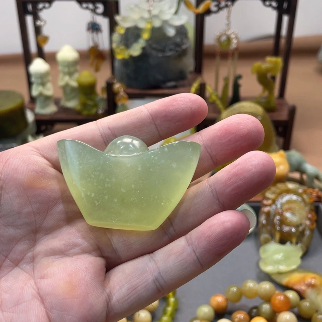 未镶嵌蛇纹石玉手链