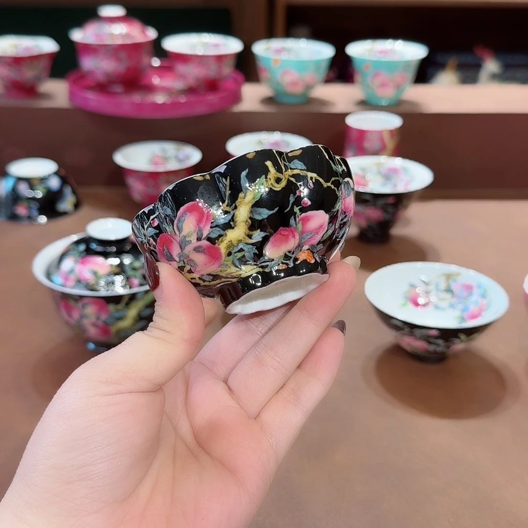 珐琅彩主人杯茶具套装