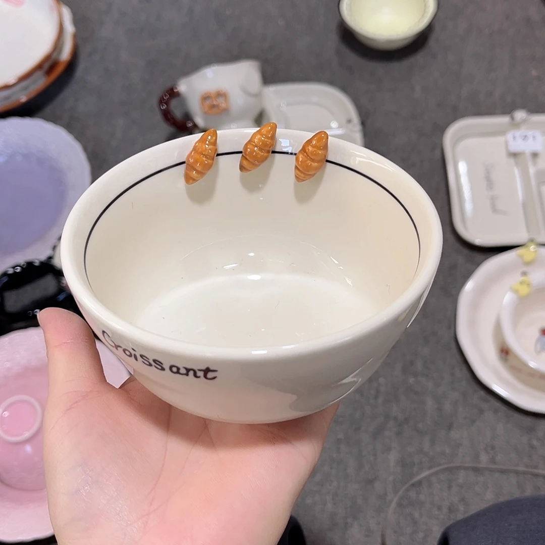 牛角包陶瓷餐具系列5寸